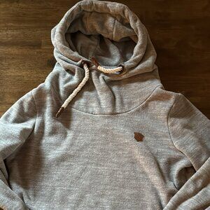 Naketano Cowl Neck Gray Sweatshirt Women’s Size L